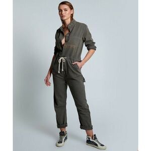 NWT ONE TEASPOON Sz L KHAKI STARSHIP JUMPSUIT ONE PIECE COVERALL  IN DARK KHAKI